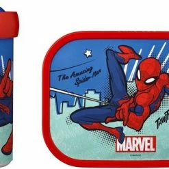 Mepal – Lunchset Campus (sb + Lb) – Schoolbeker En Broodtrommel Voor Kinderen – Spiderman – Bento Box - Lekvrij