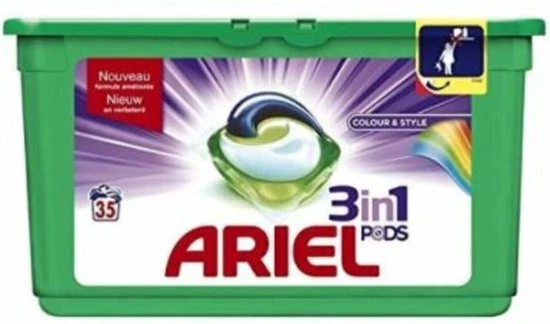 Ariel 3in1 PODS Colour & Style - Kwartaalbox 105 Wasbeurten - Wasmiddel Capsules 4 Ariel 3in1 PODS Colour & Style - Kwartaalbox 105 Wasbeurten - Wasmiddel Capsules - Afbeelding 4
