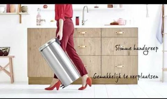 Brabantia NewIcon Prullenbak - 30 L - Matt Black 14 Brabantia NewIcon Prullenbak - 30 L - Matt Black - Afbeelding 14