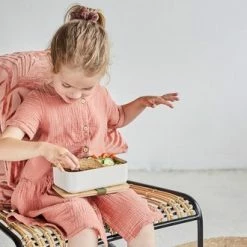 Homra Lunchbox BBOO Grey - Broodtrommel - 2 Compartimenten Brooddoos - Lunch To Go - FSC Bamboo - Duurzaam Kunststof - BPA Vrij - Lunchtrommel - Diepvriesbestendig -SolisVac Plus Shop 550x330 2