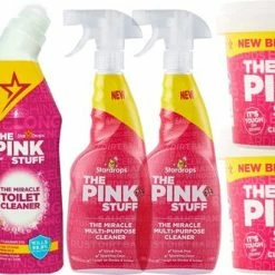 Stardrops The Pink Stuff The Pink Stuff Set 6 Dlg- 2x Spray 750 Ml - 2x Toiletreinoger 750 Ml- 2x Miracle Paste 850 Gram