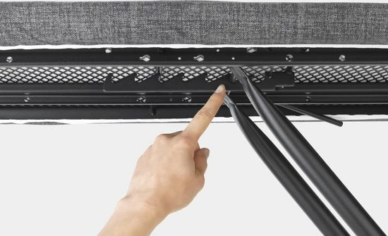 Brabantia Strijkplank C - Met Stoomunithouder - 124 X 45 Cm - Denim Black 6 Brabantia Strijkplank C - Met Stoomunithouder - 124 X 45 Cm - Denim Black - Afbeelding 6