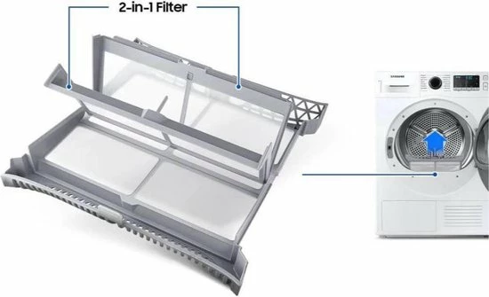 Samsung DV91TA240AE - Warmtepompdroger - Quick Dry 8 Samsung DV91TA240AE - Warmtepompdroger - Quick Dry - Afbeelding 8