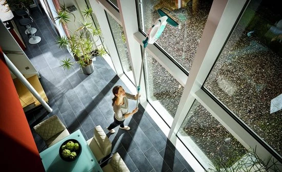 Leifheit Dry & Clean Ruitenreiniger Met Steel (43 Cm), Inwasser En Smalle Zuigmond (17 Cm) Click System 16 Leifheit Dry & Clean Ruitenreiniger Met Steel (43 Cm), Inwasser En Smalle Zuigmond (17 Cm) Click System - Afbeelding 16