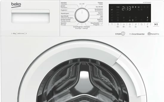 Beko WTV8716XWWST Steamcure - Wasmachine 6 Beko WTV8716XWWST Steamcure - Wasmachine - Afbeelding 6