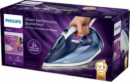 Philips Azur GC4556/20 - Stoomstrijkijzer - Blauw/Wit 5 Philips Azur GC4556/20 - Stoomstrijkijzer - Blauw/Wit - Afbeelding 5