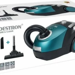 Bestron Stofzuiger Met Zak, Inclusief 3 Stofzuigerzakken, 94cm Telescoopbuis & 7.5m Actieradius, Met Uitwasbare HEPA12 & Microfilter, Kleur: Blauw -SolisVac Plus Shop 550x350 2