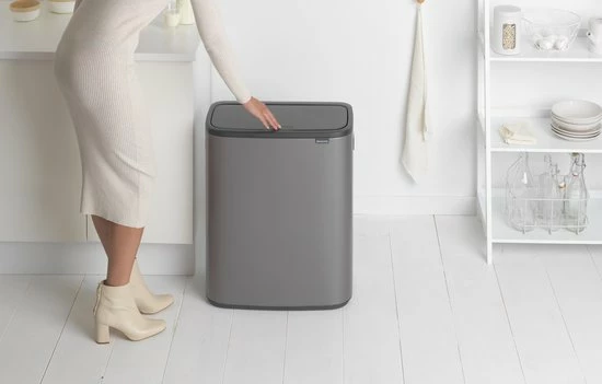 Brabantia Bo Touch Bin Prullenbak - 2 X 30 L - Platinum 11 Brabantia Bo Touch Bin Prullenbak - 2 X 30 L - Platinum - Afbeelding 11