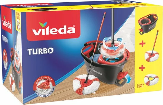 Vileda TURBO 2in1 - Pedaalsysteem Met 2 Navullingen 8 Vileda TURBO 2in1 - Pedaalsysteem Met 2 Navullingen - Afbeelding 8