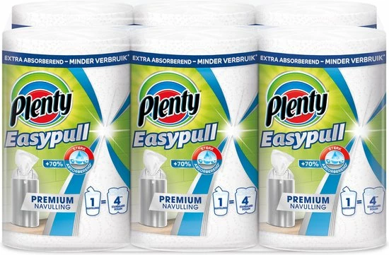 Plenty Easypull Premium Navulrol - 6 Stuks - Kwartaal Voorraad 8 Plenty Easypull Premium Navulrol - 6 Stuks - Kwartaal Voorraad - Afbeelding 8