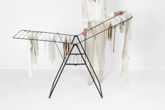 Brabantia HangOn Droogrek Inklapbaar - 25 Meter - Matt Black 14 Brabantia HangOn Droogrek Inklapbaar - 25 Meter - Matt Black - Afbeelding 14