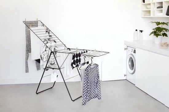 Brabantia HangOn Droogrek Inklapbaar - 25 Meter - Matt Black 18 Brabantia HangOn Droogrek Inklapbaar - 25 Meter - Matt Black - Afbeelding 18