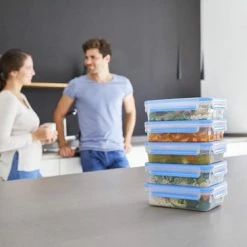 Tefal MasterSeal Fresh Mealprep Set - 5 X 800ml - Blauw -SolisVac Plus Shop 550x366 150