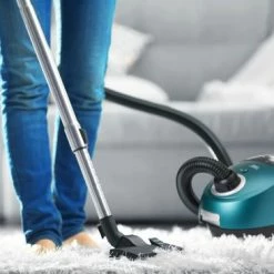 Bestron Stofzuiger Met Zak, Inclusief 3 Stofzuigerzakken, 94cm Telescoopbuis & 7.5m Actieradius, Met Uitwasbare HEPA12 & Microfilter, Kleur: Blauw -SolisVac Plus Shop 550x366 190