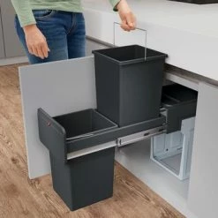 Hailo Tandem - Inbouw Prullenbak - 2x 14 Liter Inhoud - 25,1 X 40 X 49 Cm - Met 2 Compartimenten - Zwart 17 Hailo Tandem - Inbouw Prullenbak - 2x 14 Liter Inhoud - 25,1 X 40 X 49 Cm - Met 2 Compartimenten - Zwart -SolisVac Plus Shop 550x366 230