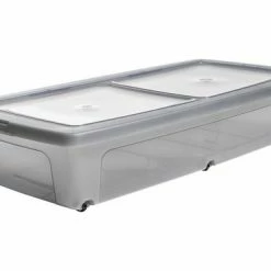 IRIS OHYAMA IRIS Clearbox Onder-het-bed Opbergbox - 35L - Kunststof - Transparant/Grijs - Set Van 2 7 IRIS OHYAMA IRIS Clearbox Onder-het-bed Opbergbox - 35L - Kunststof - Transparant/Grijs - Set Van 2 -SolisVac Plus Shop 550x366 240