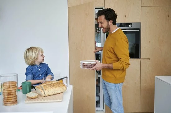 Gusta® Mepal – Vleeswarendoos Modula 3-laags – Wit – Bewaardoos Met Deksel – Zicht Op Inhoud - Stapelbaar – Koelkastdoos 10 Gusta® Mepal – Vleeswarendoos Modula 3-laags – Wit – Bewaardoos Met Deksel – Zicht Op Inhoud - Stapelbaar – Koelkastdoos - Afbeelding 10