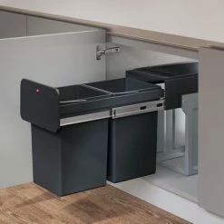 Hailo Tandem - Inbouw Prullenbak - 2x 14 Liter Inhoud - 25,1 X 40 X 49 Cm - Met 2 Compartimenten - Zwart 19 Hailo Tandem - Inbouw Prullenbak - 2x 14 Liter Inhoud - 25,1 X 40 X 49 Cm - Met 2 Compartimenten - Zwart -SolisVac Plus Shop 550x373 8