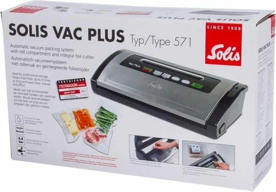 Solis Vac Plus 571 Vacumeermachine - Vacuümmachine Met Marineerfunctie - Vacuüm Sealer Met Ingebouwde Foliesnijder 19 Solis Vac Plus 571 Vacumeermachine - Vacuümmachine Met Marineerfunctie - Vacuüm Sealer Met Ingebouwde Foliesnijder - Afbeelding 19