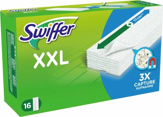 Swiffer Vloerreiniger XXL Droge Doekjes - Voordeelverpakking 6 X 16 Navullingen 3 Swiffer Vloerreiniger XXL Droge Doekjes - Voordeelverpakking 6 X 16 Navullingen - Afbeelding 3
