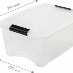 IRIS OHYAMA IRIS Topbox Opbergbox - 15L - 3 Stuks - Transparant/Zwart 8 IRIS OHYAMA IRIS Topbox Opbergbox - 15L - 3 Stuks - Transparant/Zwart -SolisVac Plus Shop 550x405 4