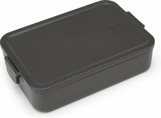 Brabantia Make & Take Bento Lunchbox - Large - Kunststof - Dark Grey 9 Brabantia Make & Take Bento Lunchbox - Large - Kunststof - Dark Grey - Afbeelding 9
