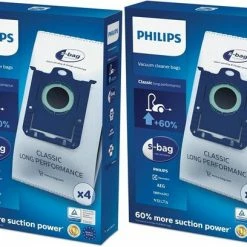 Philips S-Bag FC8021/03 - Stofzuigerzakken Classic Long Performance - 8 Stuks