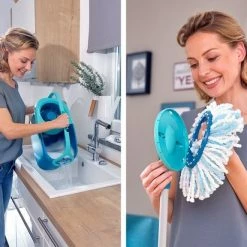 Leifheit Clean Twist Disc Mop Ergo - Dweil Set Compleet Systeem Met Wieltjes - 6 Liter -SolisVac Plus Shop 550x412 10