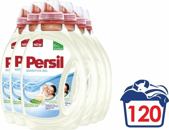Persil Sensitive Gel - Vloeibaar Wasmiddel - Baby En Gevoelige Huid - Voordeelverpakking - 6 X 20 Wasbeurten 3 Persil Sensitive Gel - Vloeibaar Wasmiddel - Baby En Gevoelige Huid - Voordeelverpakking - 6 X 20 Wasbeurten - Afbeelding 3