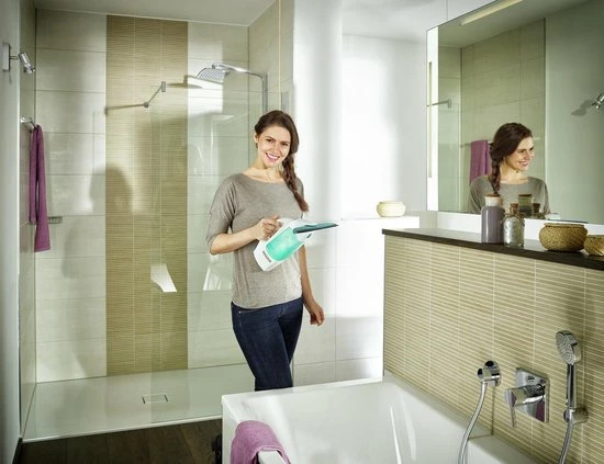 Leifheit Dry & Clean Ruitenreiniger Met Steel (43 Cm), Inwasser En Smalle Zuigmond (17 Cm) Click System 23 Leifheit Dry & Clean Ruitenreiniger Met Steel (43 Cm), Inwasser En Smalle Zuigmond (17 Cm) Click System - Afbeelding 23