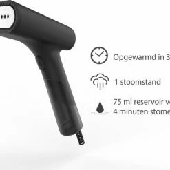 SteamOne DTC75 Black - Handstomer - Kledingstomer -SolisVac Plus Shop 550x432 2