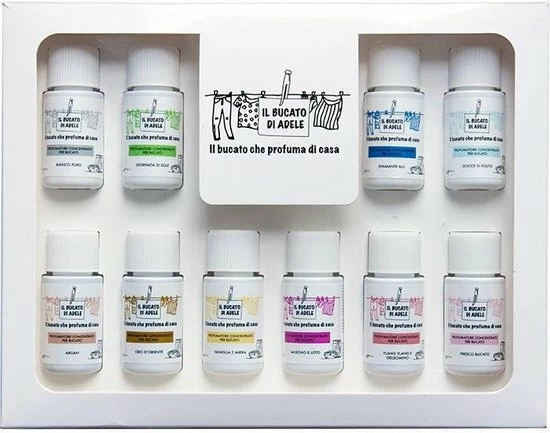 Il Bucato Di Adele Wasparfum Luxe Giftbox/proefpakket 10x20ml 1 Il Bucato Di Adele Wasparfum Luxe Giftbox/proefpakket 10x20ml