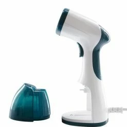 Tomado TSH1201W - Kledingstomer - 1200 Watt - RVS Zool - Wit/turquoise -SolisVac Plus Shop 550x434 2