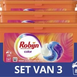 Robijn Color 3 In 1 Wascapsules - 3 X 29 Wasbeurten - Halfjaarbox 13 Robijn Color 3 In 1 Wascapsules - 3 X 29 Wasbeurten - Halfjaarbox -SolisVac Plus Shop 550x434