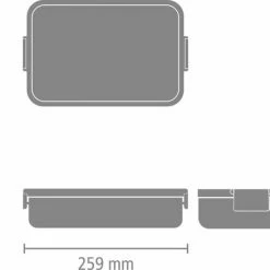 Brabantia Make & Take Bento Lunchbox - Large - Kunststof - Dark Grey 25 Brabantia Make & Take Bento Lunchbox - Large - Kunststof - Dark Grey -SolisVac Plus Shop 550x439 3