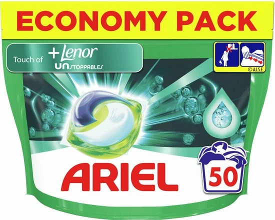 Ariel All In 1 Wasmiddel Pods + Touch Of Lenor Unstoppables - 2x50 Wasbeurten - Voordeelverpakking 7 Ariel All In 1 Wasmiddel Pods + Touch Of Lenor Unstoppables - 2x50 Wasbeurten - Voordeelverpakking - Afbeelding 7