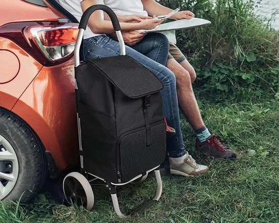 Strex Boodschappentrolley Met Wielen - Opvouwbaar - Afneembare Boodschappentas - Boodschappenwagen 11 Strex Boodschappentrolley Met Wielen - Opvouwbaar - Afneembare Boodschappentas - Boodschappenwagen - Afbeelding 11