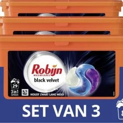 Robijn Black Velvet Wascapsules - 3 X 29 Wasbeurten - Halfjaarbox 13 Robijn Black Velvet Wascapsules - 3 X 29 Wasbeurten - Halfjaarbox -SolisVac Plus Shop 550x442