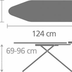 Brabantia Strijkplank B - Met Strijkerhouder - 124x38 Cm - Denim Blue 13 Brabantia Strijkplank B - Met Strijkerhouder - 124x38 Cm - Denim Blue -SolisVac Plus Shop 550x442 4