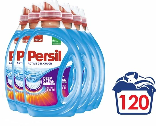 Persil Active Gel Color - Vloeibaar Wasmiddel - Voordeelverpakking - 6 X 20 Wasbeurten 2 Persil Active Gel Color - Vloeibaar Wasmiddel - Voordeelverpakking - 6 X 20 Wasbeurten - Afbeelding 2