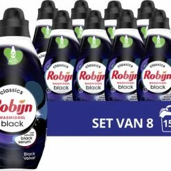 Robijn Klein & Krachtig Classics Black Velvet Vloeibaar Wasmiddel - 8 X 19 Wasbeurten - Voordeelverpakking