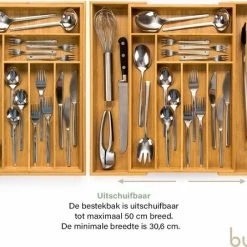 Budu Uitschuifbare Bamboe Bestekbak #47 (47 Cm Diep) - Bestekcassette Hout - Besteklade - 47 X 30,6 - 50 Cm - 6/8 Vakken 10 Budu Uitschuifbare Bamboe Bestekbak #47 (47 Cm Diep) - Bestekcassette Hout - Besteklade - 47 X 30,6 - 50 Cm - 6/8 Vakken -SolisVac Plus Shop 550x445 9