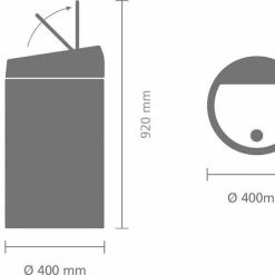 Brabantia Touch Bin Prullenbak - 60 L - Metallic Mint / Matt Steel Fingerprint Proof Deksel 8 Brabantia Touch Bin Prullenbak - 60 L - Metallic Mint / Matt Steel Fingerprint Proof Deksel -SolisVac Plus Shop 550x446 3