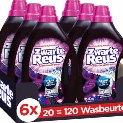 Zwarte Reus Gel Vloeibaar Wasmiddel - Witte Reus - Zwarte Was - Voordeelverpakking - 120 Wasbeurten