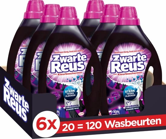 Zwarte Reus Gel Vloeibaar Wasmiddel - Witte Reus - Zwarte Was - Voordeelverpakking - 120 Wasbeurten 1 Zwarte Reus Gel Vloeibaar Wasmiddel - Witte Reus - Zwarte Was - Voordeelverpakking - 120 Wasbeurten