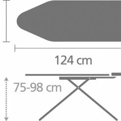 Brabantia Strijkplank C - Met Stoomunithouder - 124 X 45 Cm - Denim Black 16 Brabantia Strijkplank C - Met Stoomunithouder - 124 X 45 Cm - Denim Black -SolisVac Plus Shop 550x470 2