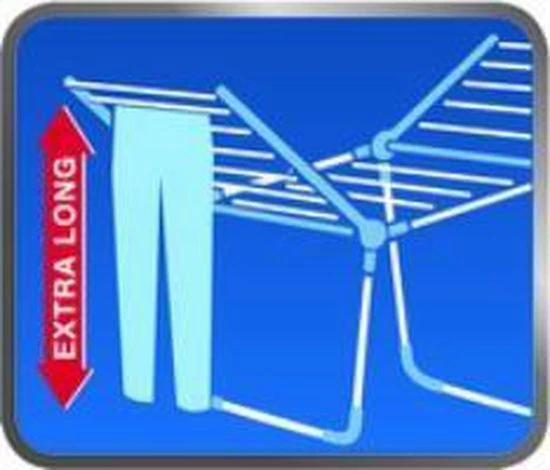 Leifheit Droogrek - Pegasus 180 Solid Plus - 18 M Drooglengte 9 Leifheit Droogrek - Pegasus 180 Solid Plus - 18 M Drooglengte - Afbeelding 9