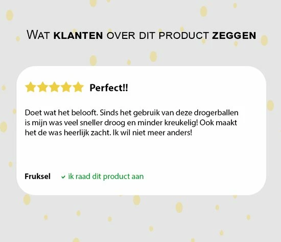 PrimeAmbition XL Drogerballen – 6 Stuks – Wasbollen – Wasballen – Wasdroger Ballen – Droogballen – Wol 5 PrimeAmbition XL Drogerballen – 6 Stuks – Wasbollen – Wasballen – Wasdroger Ballen – Droogballen – Wol - Afbeelding 5