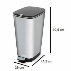 Kis Pedaalemmer Chic Bin Zilver L - 50L 13 Kis Pedaalemmer Chic Bin Zilver L - 50L -SolisVac Plus Shop 550x474 1