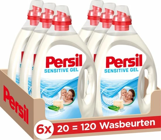 Persil Sensitive Gel - Vloeibaar Wasmiddel - Baby En Gevoelige Huid - Voordeelverpakking - 6 X 20 Wasbeurten 1 Persil Sensitive Gel - Vloeibaar Wasmiddel - Baby En Gevoelige Huid - Voordeelverpakking - 6 X 20 Wasbeurten